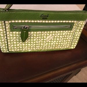 10” width by 5” clutch bag